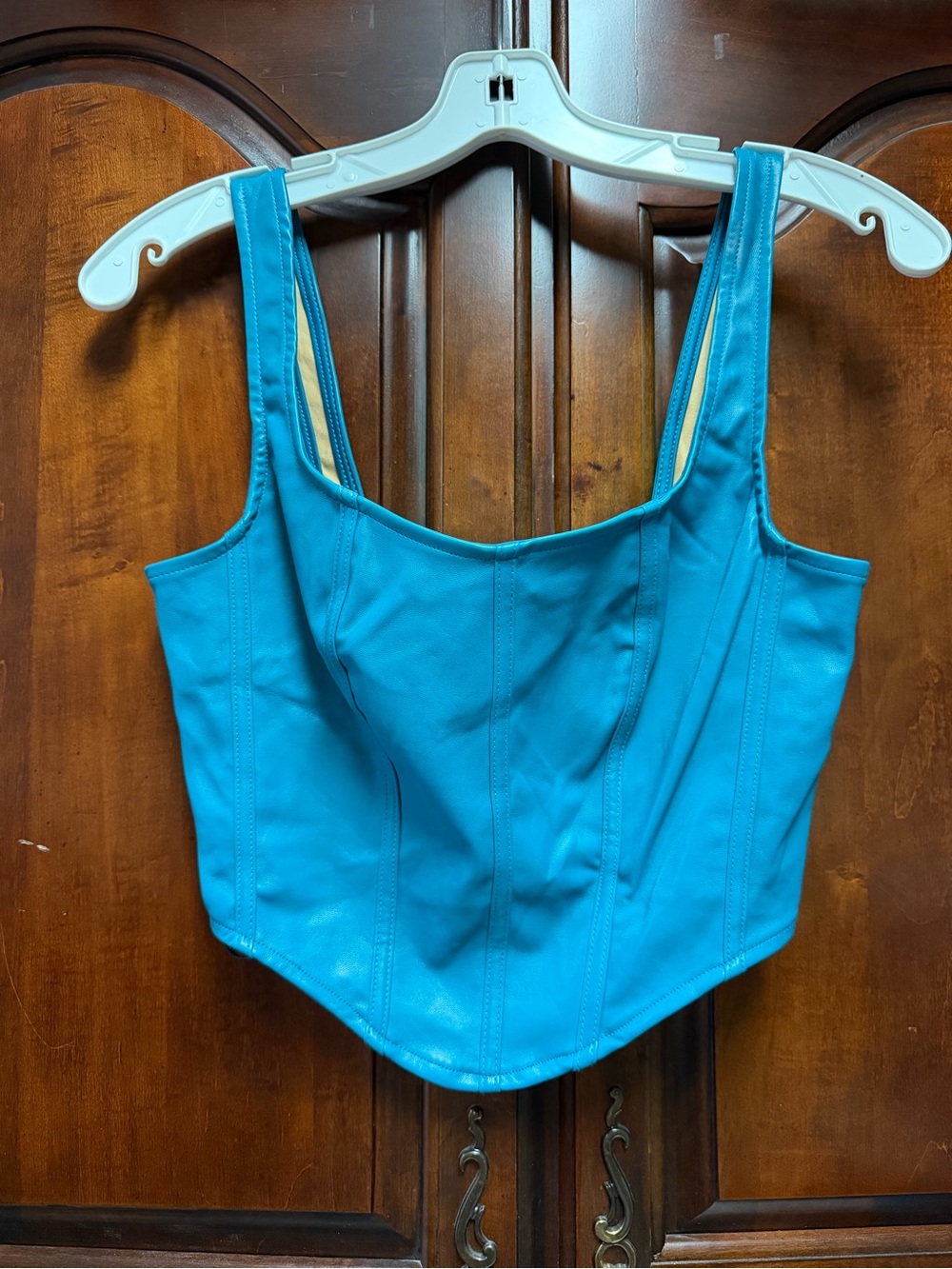 Sincerely Jules Turquoise Structured Corset Camisole